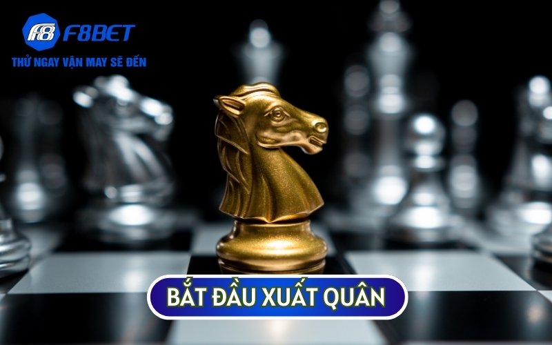 Bắt đầu xuất quân CHƠI CỜ ĐÁ NGỰA và di chuyển theo bàn cờ